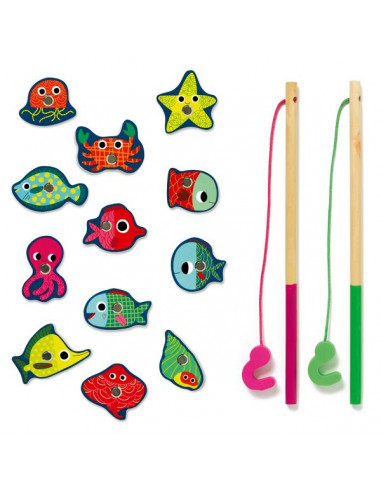 Pêche à la ligne magnétique - Djeco Pêche à la ligne magnétique - Djeco