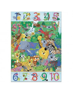 Puzzle géant 1 à 10 Jungle... 2