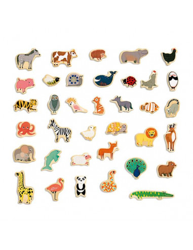 Jeu magnétique bois Magnimo - Djeco Jeu magnétique bois Magnimo - Djeco