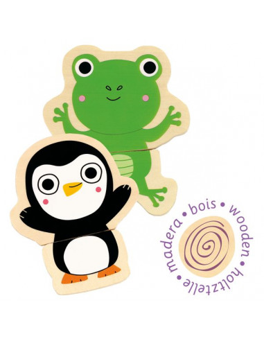 Jeu magnétique bois "coucou" - Djeco Jeu magnétique bois "coucou" - Djeco