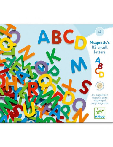 83 petites lettres magnétiques - Djeco 83 petites lettres magnétiques - Djeco