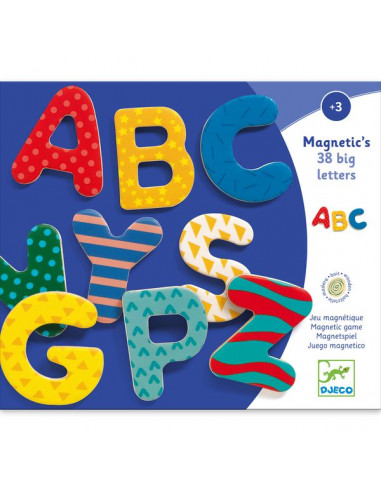 38 lettres magnétiques - Djeco 38 lettres magnétiques - Djeco