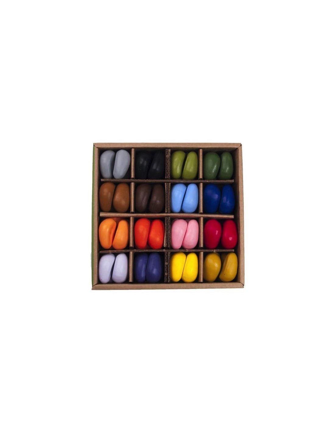 16 crayons cailloux en cire naturelle Crayon Rocks