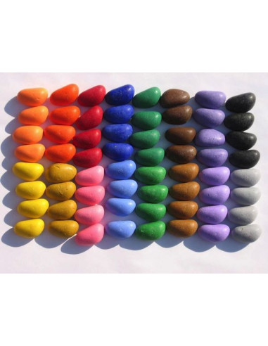 Boite de 64 crayons en cire naturelle... Boite de 64 crayons en cire naturelle...