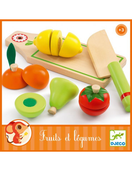 Fruits à découper en bois - Accessoire dînette - Polipetitpois