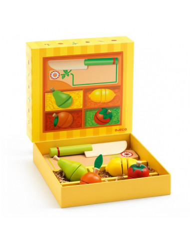DJECO - Set de fruits et légumes en bois - Le Petit Zèbre