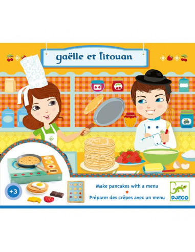 Gaëlle et Titouan atelier crêpe - Djeco Gaëlle et Titouan atelier crêpe - Djeco