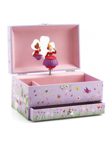 rainbowin Boîte À Bijoux Musicale De Ballet Coffret Bijoux blanc Pour  Enfant，Boîte musicale