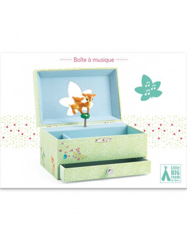 Boîte à musique chanson du faon - Djeco Boîte à musique chanson du faon - Djeco