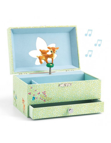Boîte à musique chanson du faon - Djeco Boîte à musique chanson du faon - Djeco