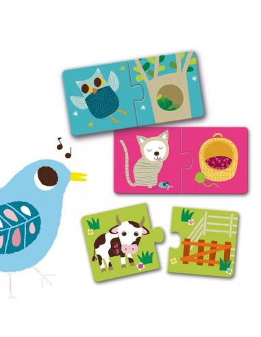 Puzzle duo habitat - Djeco Puzzle duo habitat - Djeco