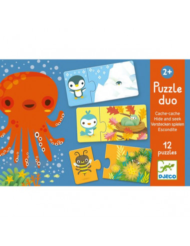 Puzzle duo cache cache - Djeco