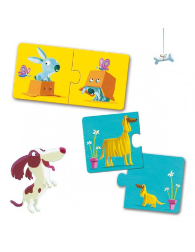 Puzzle duo contraires - Djeco Puzzle duo contraires - Djeco