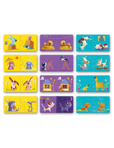 Puzzle duo contraires - Djeco Puzzle duo contraires - Djeco