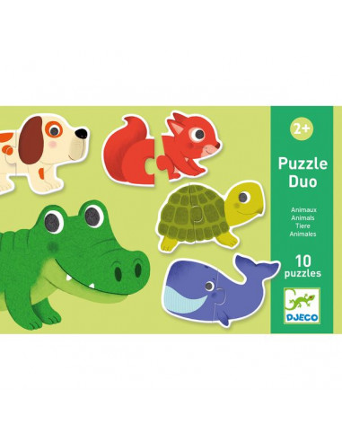 Puzzle duo animaux - Djeco