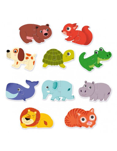 Puzzle duo animaux - Djeco Puzzle duo animaux - Djeco