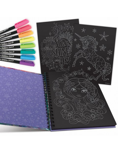 Livre de coloriage à pages noires -... Livre de coloriage à pages noires -...