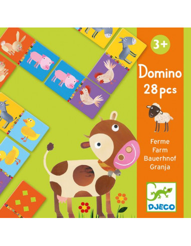Domino ferme - jeu éducatif enfant - Djeco 