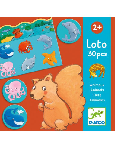 Loto Des Animaux 30 Pieces Jeu Educatif Enfant Djeco Lapouleapois Fr