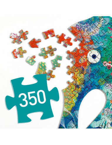 Sea horse Puzz'art 350 pièces - Djeco Sea horse Puzz'art 350 pièces - Djeco