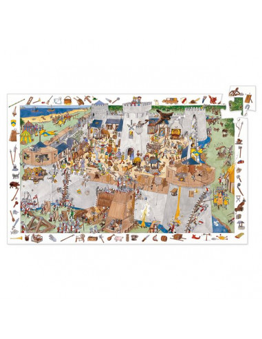 Puzzle d'observation Le chateau fort... Puzzle d'observation Le chateau fort...