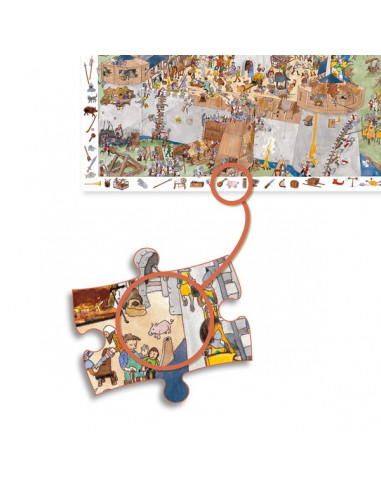 Puzzle d'observation Le chateau fort... Puzzle d'observation Le chateau fort...