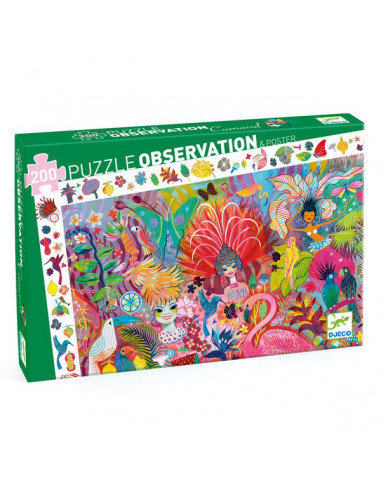 Puzzle d'observation carnaval de rio...