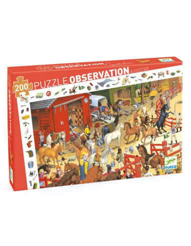 Puzzle d'observation équitation - Djeco