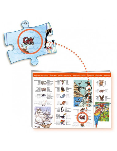 Puzzle d'observation animaux du monde... Puzzle d'observation animaux du monde...