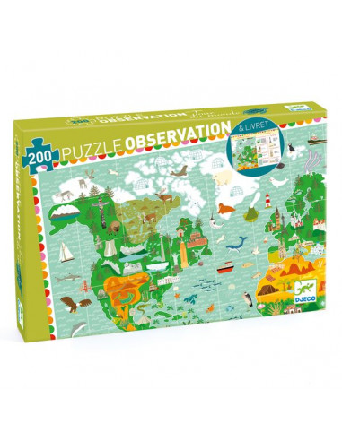 Puzzle d'observation Tour du monde...
