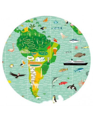 Puzzle d'observation Tour du monde... Puzzle d'observation Tour du monde...