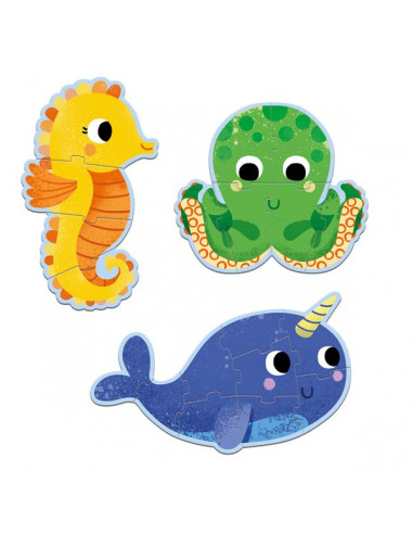 Primo puzzle dans la mer - Djeco Primo puzzle dans la mer - Djeco