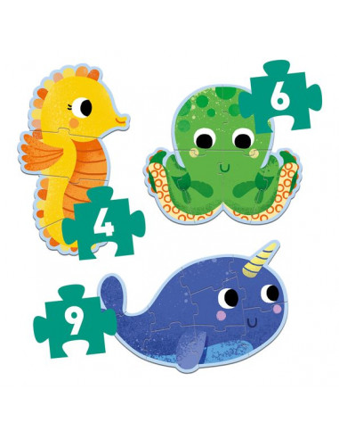 Primo puzzle dans la mer - Djeco Primo puzzle dans la mer - Djeco