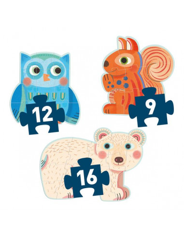 Primo puzzle dans la forêt - Djeco Primo puzzle dans la forêt - Djeco