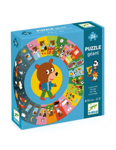 Puzzle géant la journée - Djeco
