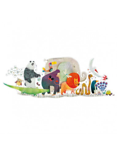 Puzzle géant la parade des animaux -... Puzzle géant la parade des animaux -...