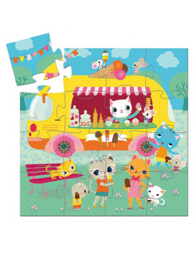 Le glacier puzzle 16 pièces - Djeco Le glacier puzzle 16 pièces - Djeco