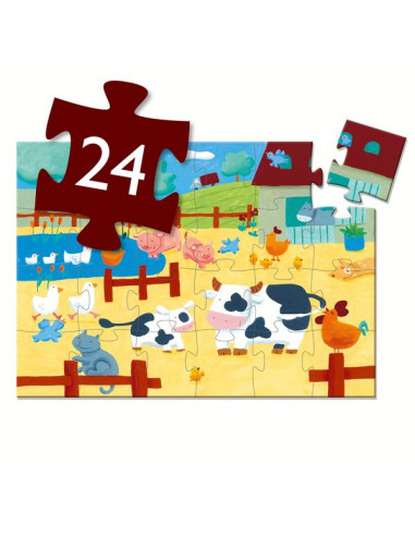 Puzzle les vaches à la ferme - Djeco Puzzle les vaches à la ferme - Djeco