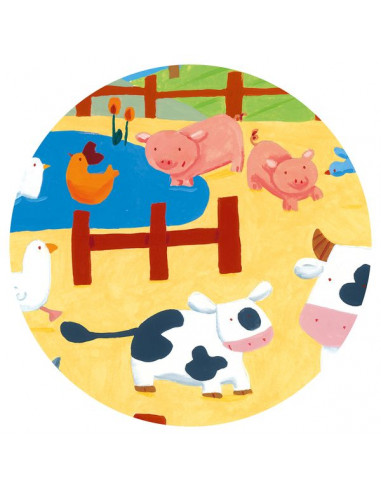 Puzzle les vaches à la ferme - Djeco Puzzle les vaches à la ferme - Djeco