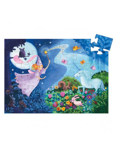 Puzzle la fée et la licorne - Djeco Puzzle la fée et la licorne - Djeco