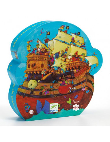 Puzzle bateau de pirate barberousse -...