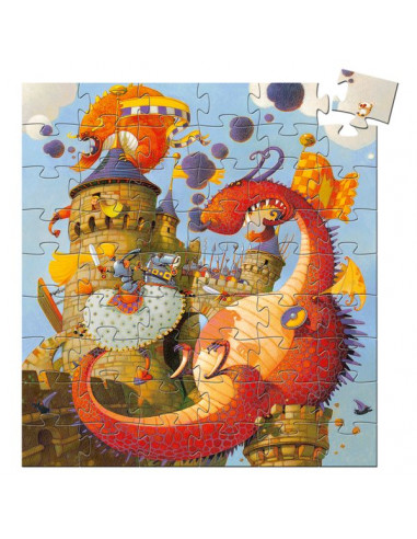 Puzzle Vaillant et les dragons - Djeco Puzzle Vaillant et les dragons - Djeco