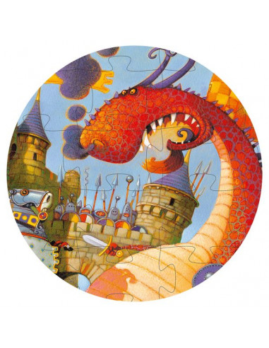 Puzzle Vaillant et les dragons - Djeco Puzzle Vaillant et les dragons - Djeco
