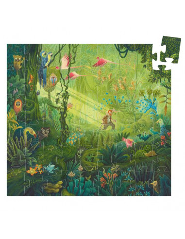 Dans la jungle puzzle 54 pièces - Djeco Dans la jungle puzzle 54 pièces - Djeco