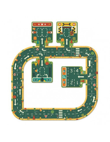 Puzzle routes Pop to play - Djeco Puzzle routes Pop to play - Djeco