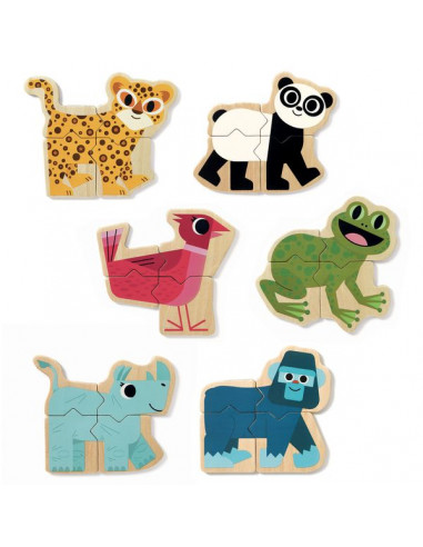 Jeu magnétique Mixanimo - Djeco Jeu magnétique Mixanimo - Djeco