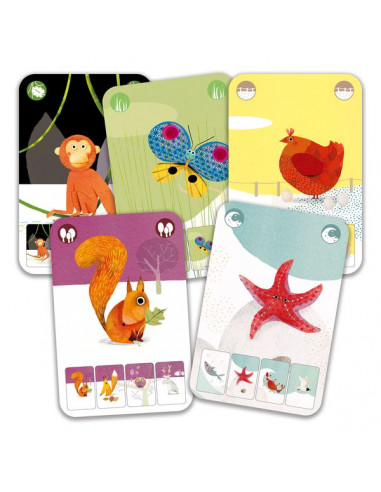 Jeu de 7 familles Mini nature - Djeco Jeu de 7 familles Mini nature - Djeco