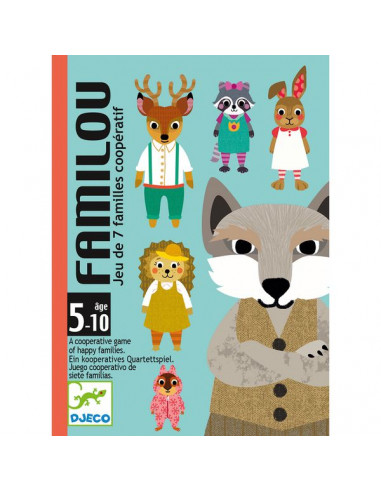 Jeu de 7 familles Familou - Djeco Jeu de 7 familles Familou - Djeco