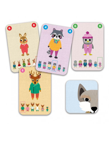 Jeu de 7 familles Familou - Djeco Jeu de 7 familles Familou - Djeco