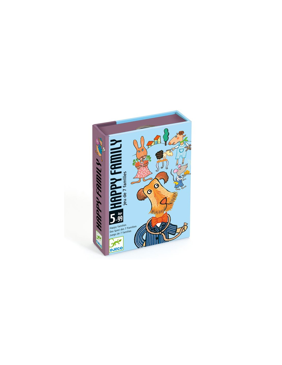 Jeux de cartes - Mini family jeu de 7 familles - Djeco - 4 ans et + - Label  Emmaüs